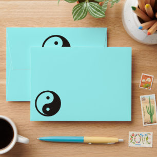 Enveloppe Symbole Yin Yang - conception de tatouage solide