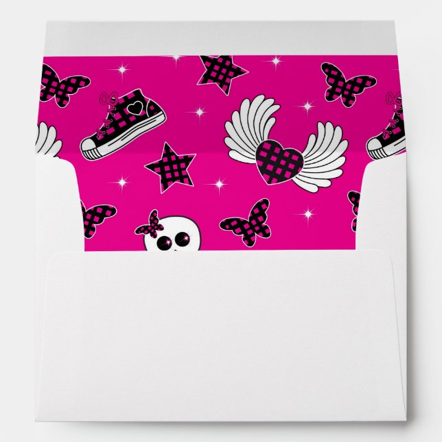 Enveloppe Symboles Emo (Dos (Bas))