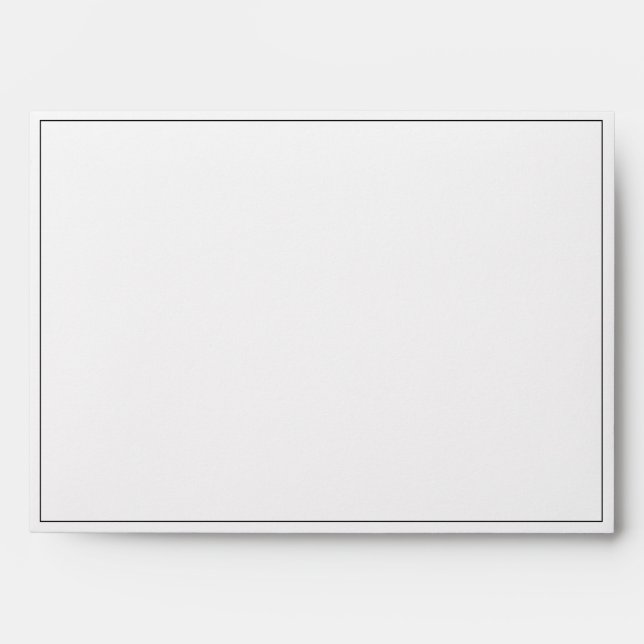 Enveloppe Sympathy Black Frame Memorial Funeral Condolity (Devant)