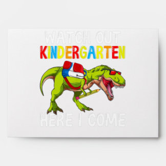 Enveloppe T Rex Retour À L'École Les Enfants Veillent À La M