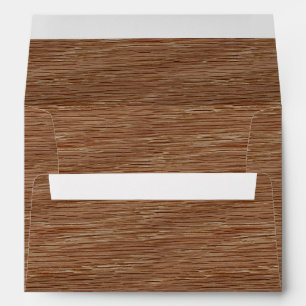 Enveloppe Tan Brown Bois de chêne naturel Regarder