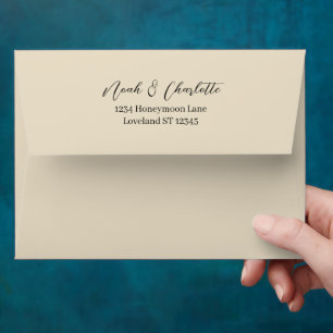 Enveloppe Tan Earth Tones Mariage Occasion spéciale