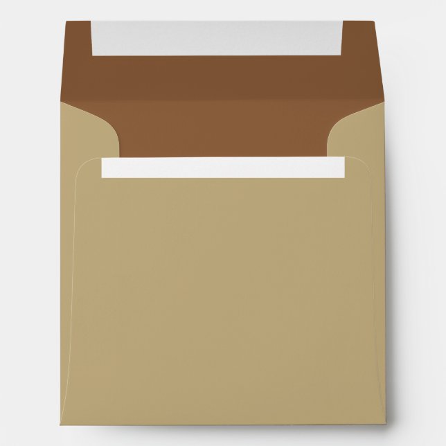 Enveloppe Tan Externe, Carré Brown (Dos (Bas))