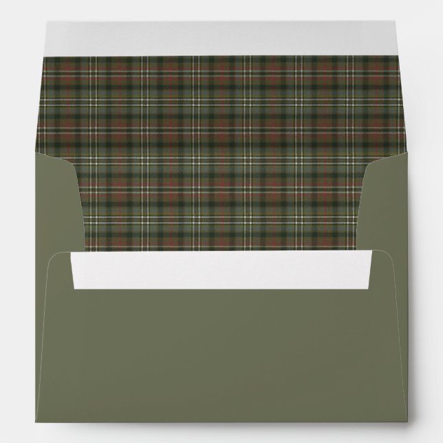 Enveloppe Tartan écossais altéré Scott Green (Dos (Bas))