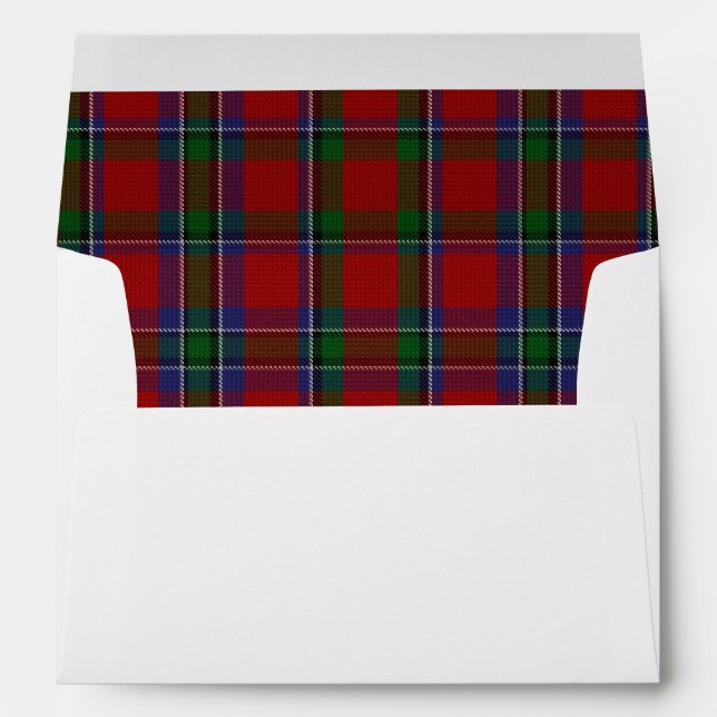 Enveloppe Tartan Tartan Plaid Lined Classic Sincla (Dos (Bas))