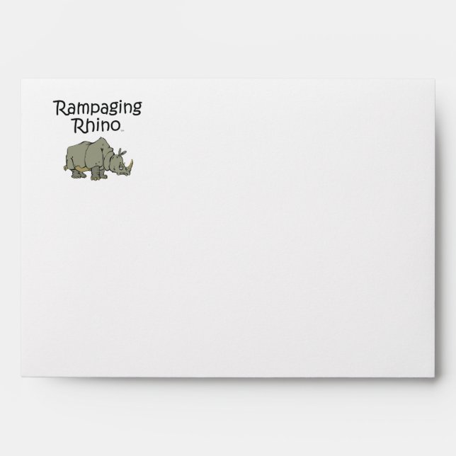 Enveloppe TEE Rampaging Rhino (Devant)