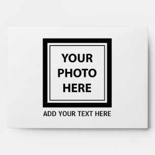 Enveloppe Télécharger une photo et ajouter du texte - Adress