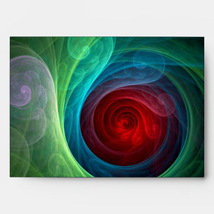 Enveloppe Tempête rouge Floral Art moderne Abstrait Motif co
