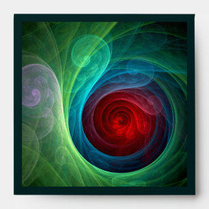 Enveloppe Tempête rouge Floral Art moderne Abstrait Motif co