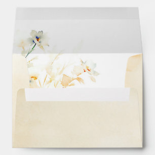 Enveloppe Terracotta Marine Bleu Orange Mariage des tons de 