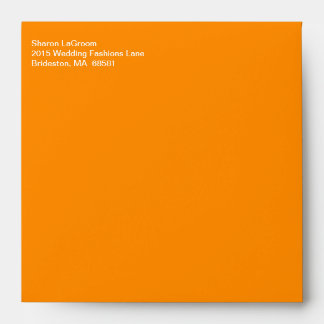 Enveloppe Texte Blanc Mailing Mode foncé Orange