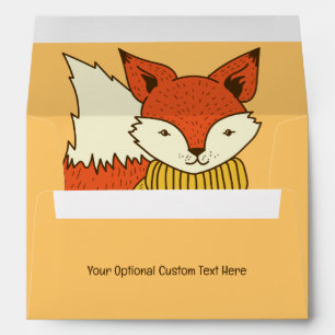 Enveloppe Texte personnalisé Coffee Fox