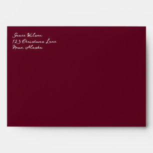 Enveloppe Textile Rose vintage et marron