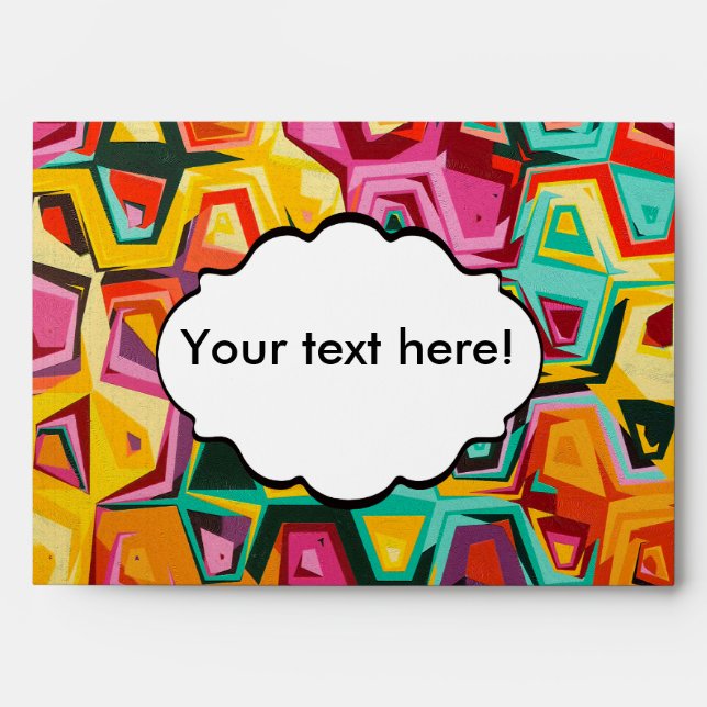 Enveloppe Texture colorée de trous (Devant)