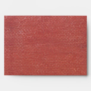 Enveloppe texture de mur en briques rouges