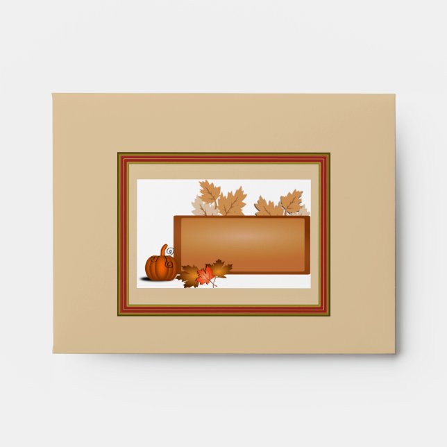 Enveloppe Thanksgiving/Fall (Devant)