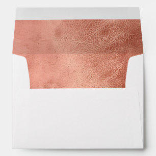 Enveloppe Thème Cowgirl Rose Pâle Cuir Grunge