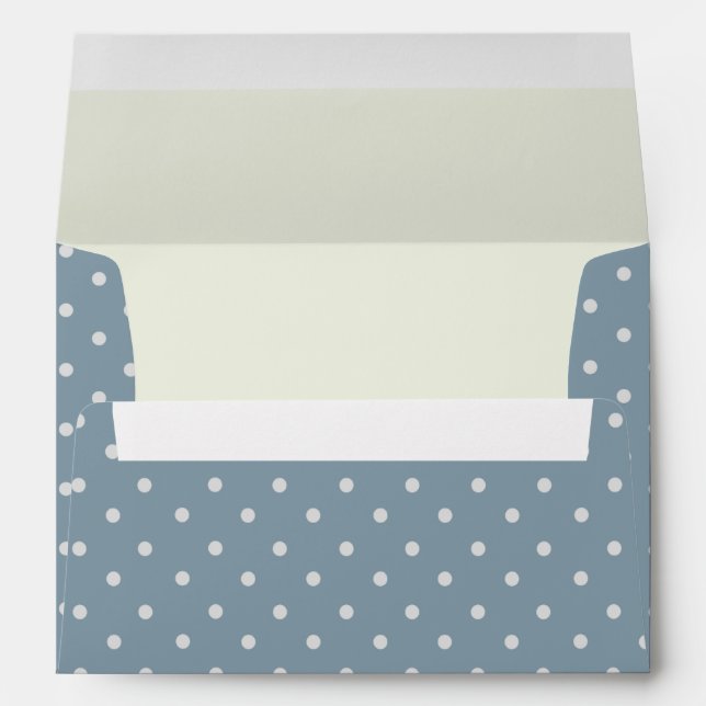 Enveloppe Thème des années 1940 forte femme poka dot envelop (Dos (Bas))
