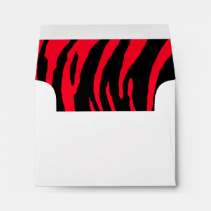 Enveloppe Tiger en rouge