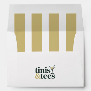 Enveloppe Tinis & Tees Country Club Golf Enterrement de Bach