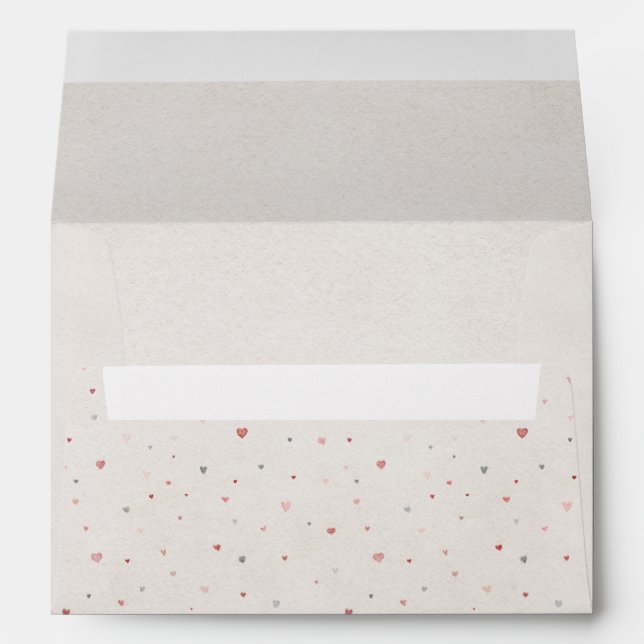 Enveloppe Tiny Hearts Pattern Envelope (Dos (Bas))