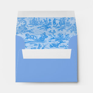 Enveloppe Toile Bleue