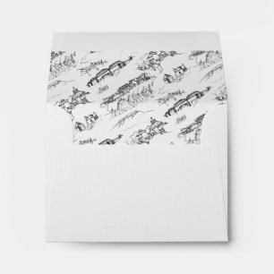 Enveloppe Toile Chattanooga noir et blanc