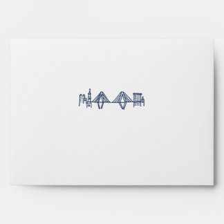 Enveloppe Toile de Charleston dans l'enveloppe Skyline bleu 