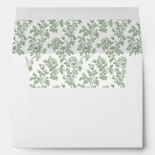 Enveloppe Toile de Jouy française