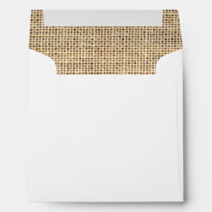 Enveloppe Toile de jute rustique de cru de pays