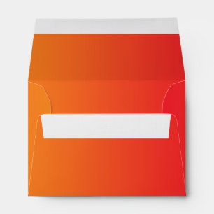Enveloppe Toile rouge et orange d'Ombre A6