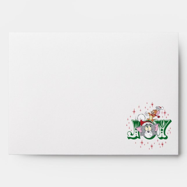 Enveloppe Tom et Jerry Holiday Joy (Devant)