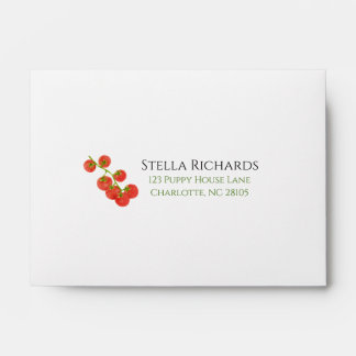 Enveloppe Tomato garden summer vegetable picnic address 