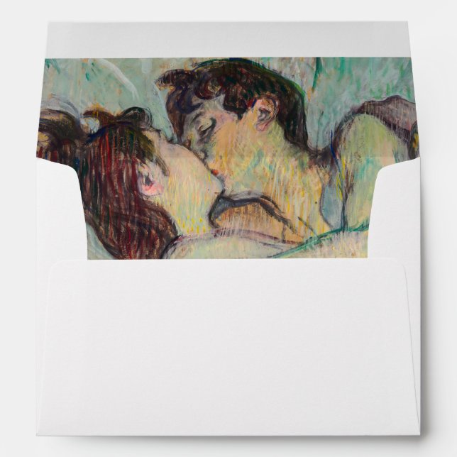 Enveloppe Toulouse-Lautrec - En Lit, Baiser (Dos (Bas))
