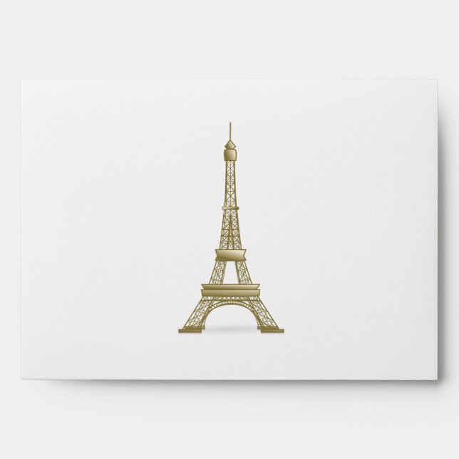 Enveloppe Tour Eiffel, Clipart France (Devant)