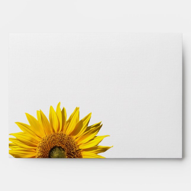 Enveloppe Tournesol occidental et Burlap (Devant)