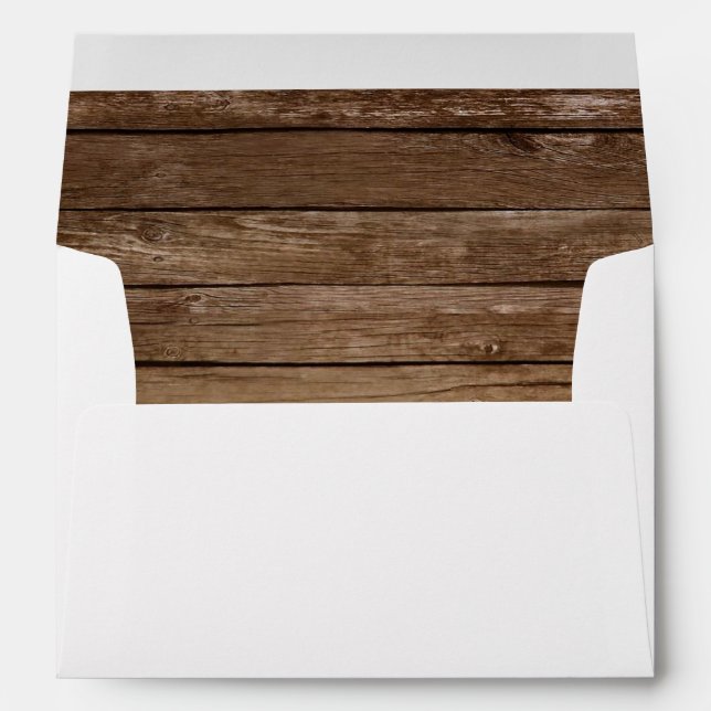 Enveloppe Tournesol rustique Pays Mason Jar Floral Barnyard (Dos (Bas))