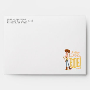 Enveloppe Toy Story 4  Illustration de Woody "Ride"
