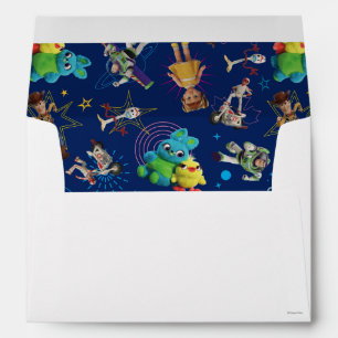 Enveloppe Toy Story 4   Motif Jouets bleus