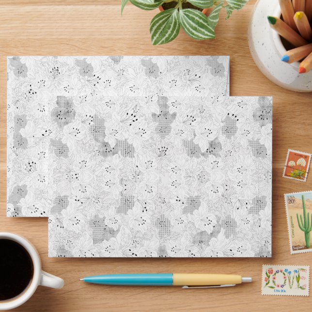 Enveloppe Transparent Grid Overlay – Editable PNG Texture (Desk)