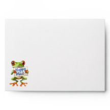 Tree Frog Hoppy Mail! - Greeting Card Envelope