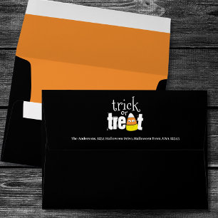 Enveloppe Trick mignon ou traitement Halloween personnalisé