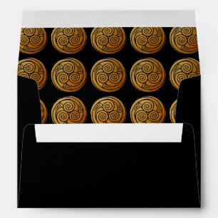 Enveloppe Triple Celtic Knot Swirl Mandala