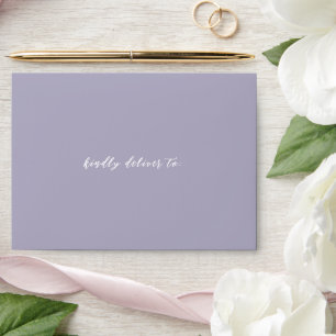 Enveloppe Trisha Lilac Mariage moderne