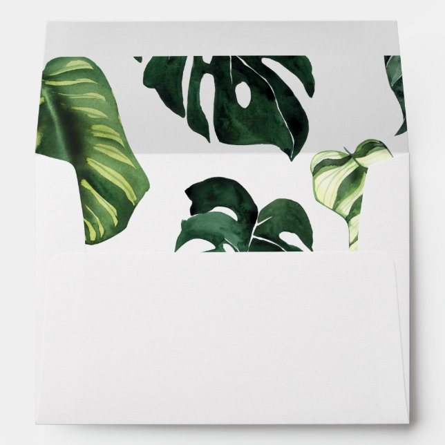 Enveloppe Tropical Palm Leaf 1 (Dos (Bas))