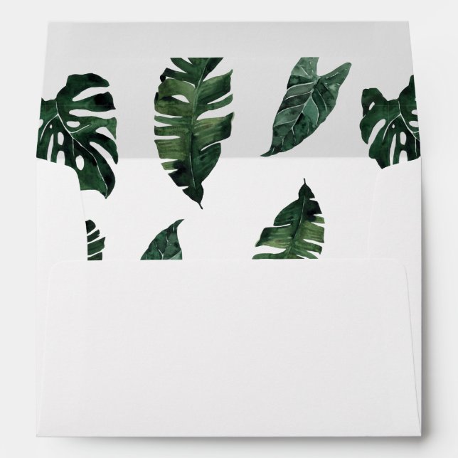 Enveloppe Tropical Palm Leaf 2 (Dos (Bas))