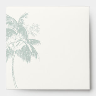 Enveloppe Tropical Palm Tree Faire-part de mariage