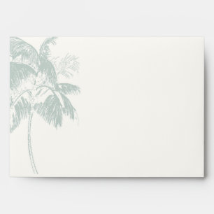 Enveloppe Tropical Palm Tree Faire-part de mariage