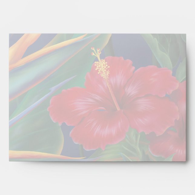 Enveloppe Tropical Paradise Size A7 (Devant)