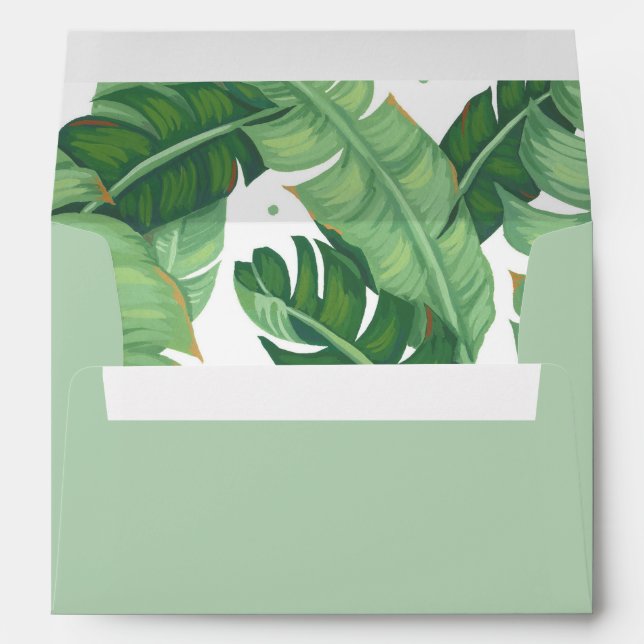 Enveloppe Tropical Summer Invitation (Dos (Bas))